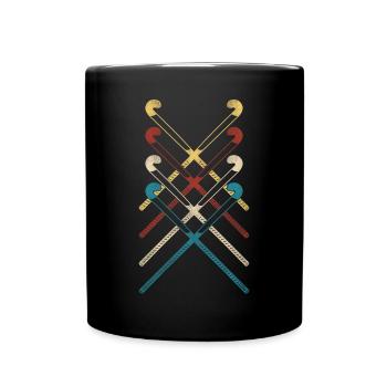 Hockey sur gazon Retro Hockey Sticks - Mug uni - noir - Devant