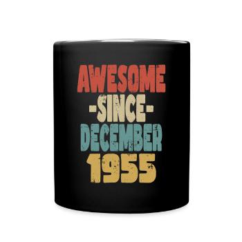 Génial Décembre 1955 - Mug uni - noir - Devant
