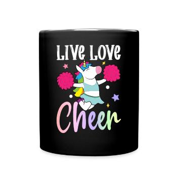 Cheerleading Cheerleader - Full Colour Mug - black - Front