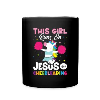 Cheerleader Cheer - Tasse einfarbig - Schwarz - Vorne