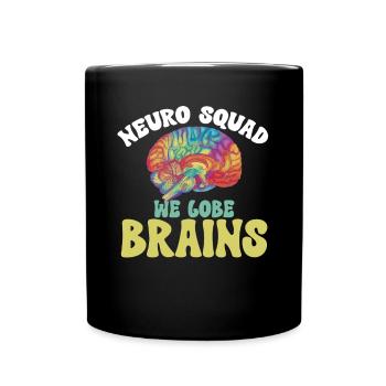 Neurology, Nurse, Brain, Neurologist - Full Colour Mug - black - Front