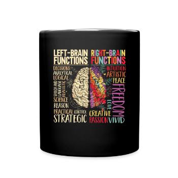 Neurology, Nurse, Brain, Neurologist - Full Colour Mug - black - Front