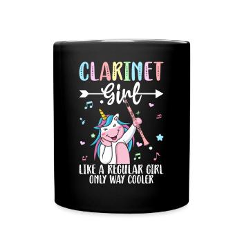 Clarinette - Mug uni - noir - Devant