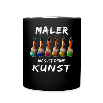 MALER PINSEL - Tasse einfarbig - Schwarz - Vorne