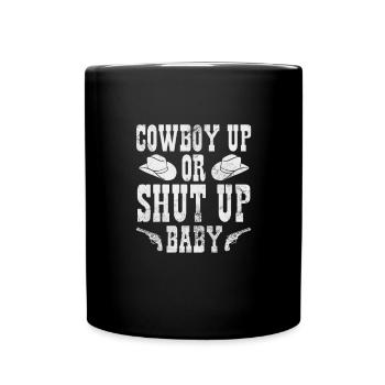 Cow-boy - Mug uni - noir - Devant