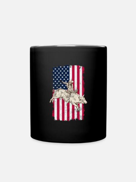 Cowboy - Tasse einfarbig - Schwarz