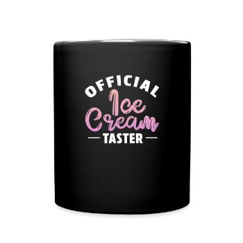 Crème glacée Crème glacée Crème glacée Cadeau d’été - Mug uni - noir - Devant