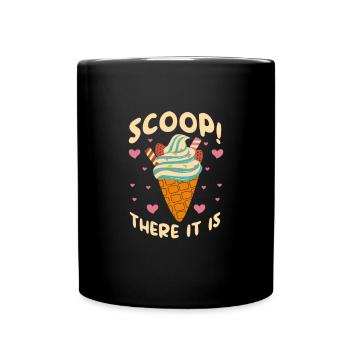 Crème glacée Crème glacée Crème glacée Cadeau d’été - Mug uni - noir - Devant
