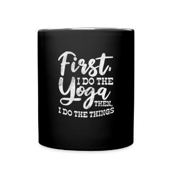 Meditation - Tasse einfarbig - Schwarz - Vorne