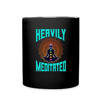 Méditation méditer Zen Yoga cadeau - Mug uni - noir - Devant