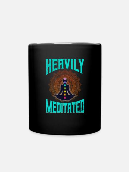 Meditation - Tasse einfarbig - Schwarz