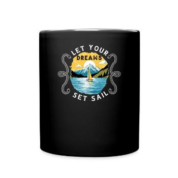 Sailor Sailboat Sailing Ship Sailing Yacht - Full Colour Mug - black - Front