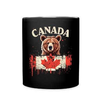 Canadian Bear Pride - Full Colour Mug - black - Front