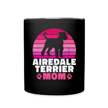 Airedale Terrier Gifts - Tasse einfarbig - Schwarz - Vorne