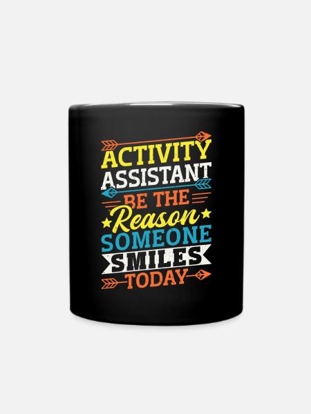 Activity Assistant Appreciation - Tasse einfarbig - Schwarz