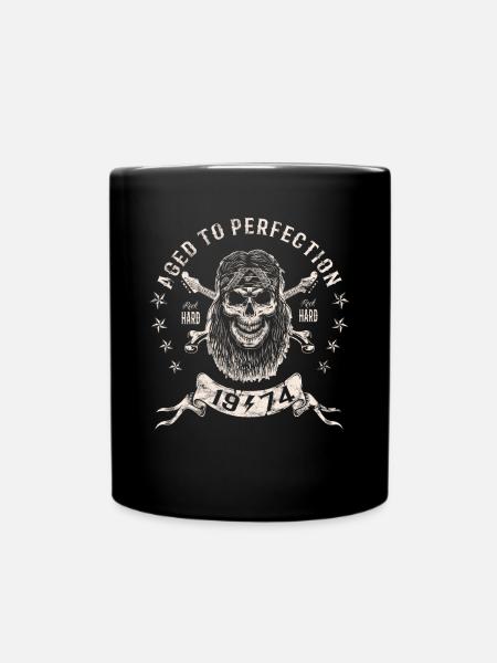 1974 Anniversaire Vieilli à la perfection Rock Hard - Mug uni - noir