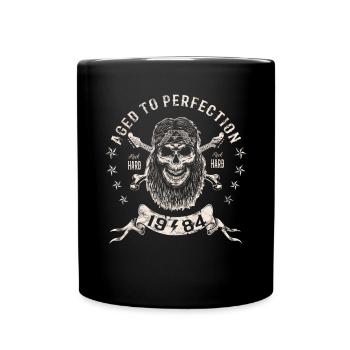 1984 Birthday Aged to perfection Rock Hard - Full Colour Mug - black - Front