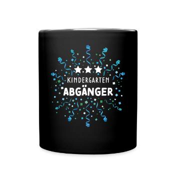 Kindergarten Abgänger Erstklässler Schulanfänger - Tasse einfarbig - Schwarz - Vorne