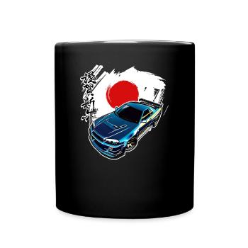 Jdm / Tuning / Turbocharger / Rims / Chiptuning - Full Colour Mug - black - Front
