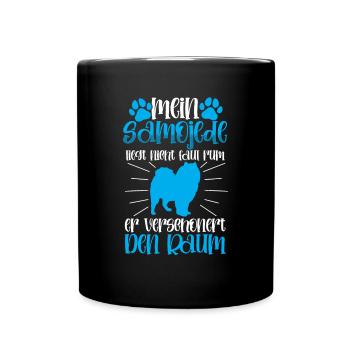 Samojede verschönert den Raum Samojedenspitz - Tasse einfarbig - Schwarz - Vorne