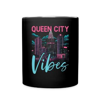 Charlotte, North Carolina, USA, Amerika, Vereinigte Staaten - Tasse einfarbig - Schwarz - Vorne