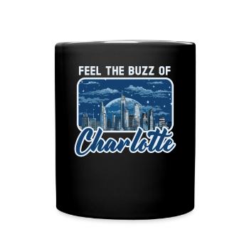 Charlotte North Carolina USA America United States - Full Colour Mug - black - Front