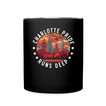 Charlotte North Carolina USA America United States - Full Colour Mug - black - Front