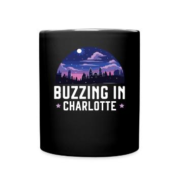 Charlotte, North Carolina, USA, Amerika, Vereinigte Staaten - Tasse einfarbig - Schwarz - Vorne