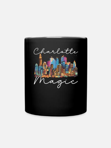 Charlotte, North Carolina, USA, Amerika, Vereinigte Staaten - Tasse einfarbig - Schwarz