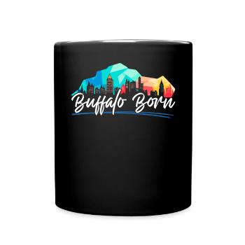 Buffalo City, New York, USA, Amerika, Vereinigte Staaten - Tasse einfarbig - Schwarz - Vorne
