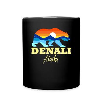 Denali Nationalpark Bear Denali Alaska Denali - Tasse einfarbig - Schwarz - Vorne