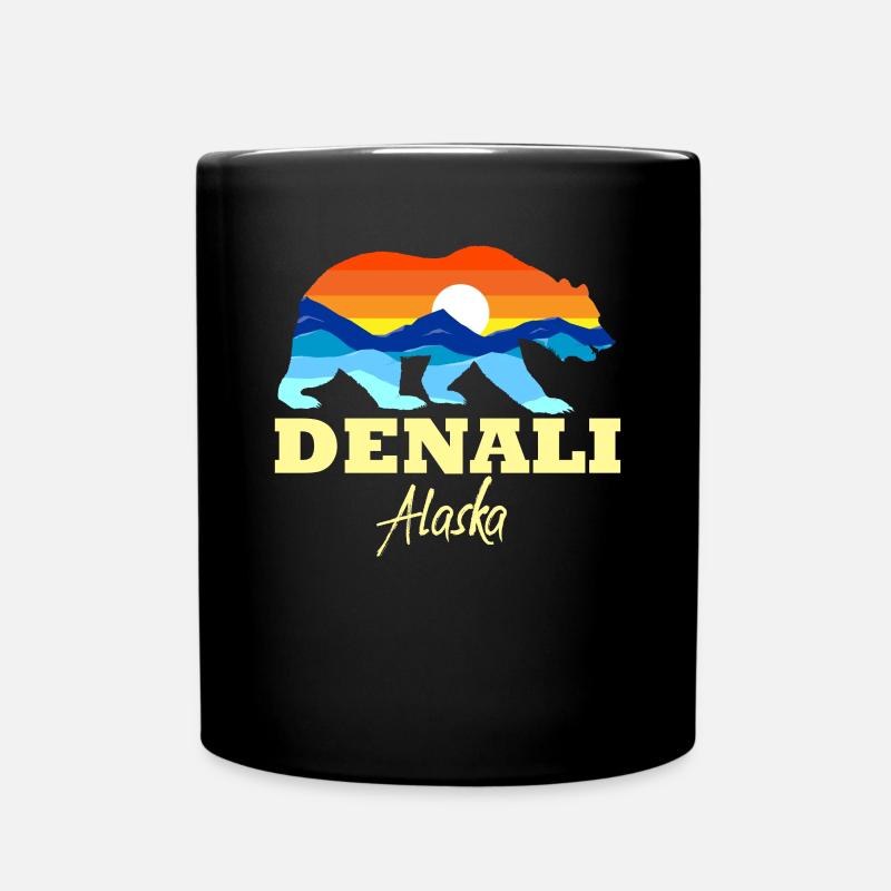 Denali Nationalpark Bear Denali Alaska Denali - Tasse einfarbig - Schwarz