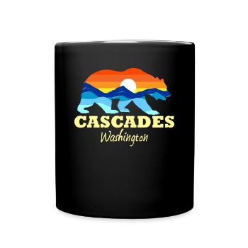 Cascades National Park Bear Cascades WashingtonCam - Tasse einfarbig - Schwarz - Vorne