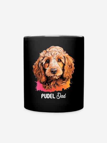 Pudel - Tasse einfarbig - Schwarz