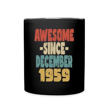 Génial Décembre 1959 - Mug uni - noir - Devant