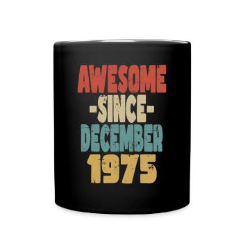 Génial Décembre 1975 - Mug uni - noir - Devant