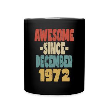 Fantastischer Dezember 1972 - Tasse einfarbig - Schwarz - Vorne