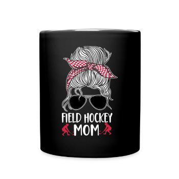 Field Hockey Mom Sunglasses Field - Tasse einfarbig - Schwarz - Vorne