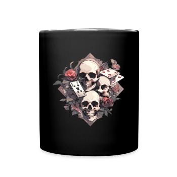 Poker Poker Player Casino Card Game - Full Colour Mug - black - Front