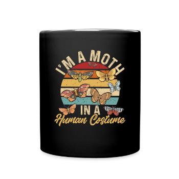 Moths Insect Collector Entomologist - Full Colour Mug - black - Front