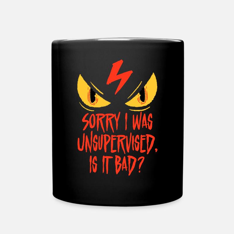 J’ai été laissée sans supervision sarcastique comme collègue de bureau - Mug uni - noir
