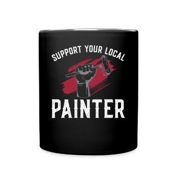 House Painter Decorator Support - Tasse einfarbig - Schwarz - Vorne