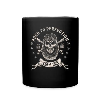 1955 Birthday Aged to perfection Rock Hard - Full Colour Mug - black - Front
