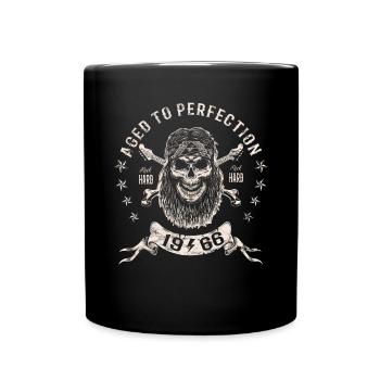 1966 Birthday Aged to perfection Rock Hard - Full Colour Mug - black - Front