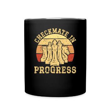 Checkmate In Progress - Full Colour Mug - black - Front