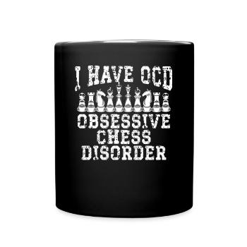 I have a chess disorder - Full Colour Mug - black - Front
