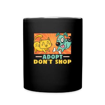 Conceptions de sauvetage de chiens pour les militants des droits des animaux - Mug uni - noir - Devant