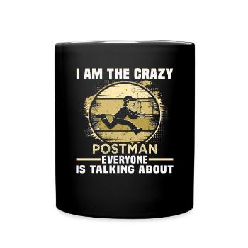 Postman Parcel Deliverer Birthday Postman - Full Colour Mug - black - Front