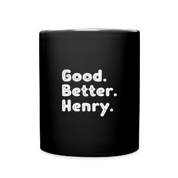 Good better Henry - Tasse einfarbig - Schwarz - Vorne