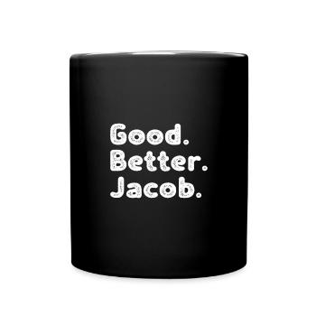 Good better Jacob - Tasse einfarbig - Schwarz - Vorne